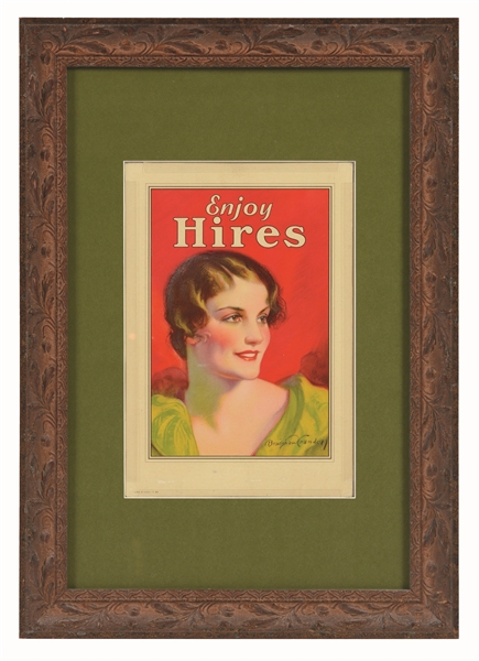 1920S HIRES CARDBOARD POSTER.