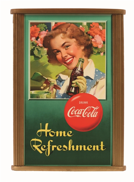 1951 COCA-COLA TWO-SIDED POSTER.