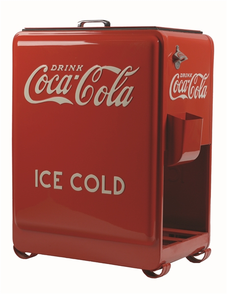 BEAUTIFUL AND FULLY RESTORED 1939 COCA-COLA FLOOR COOLER.