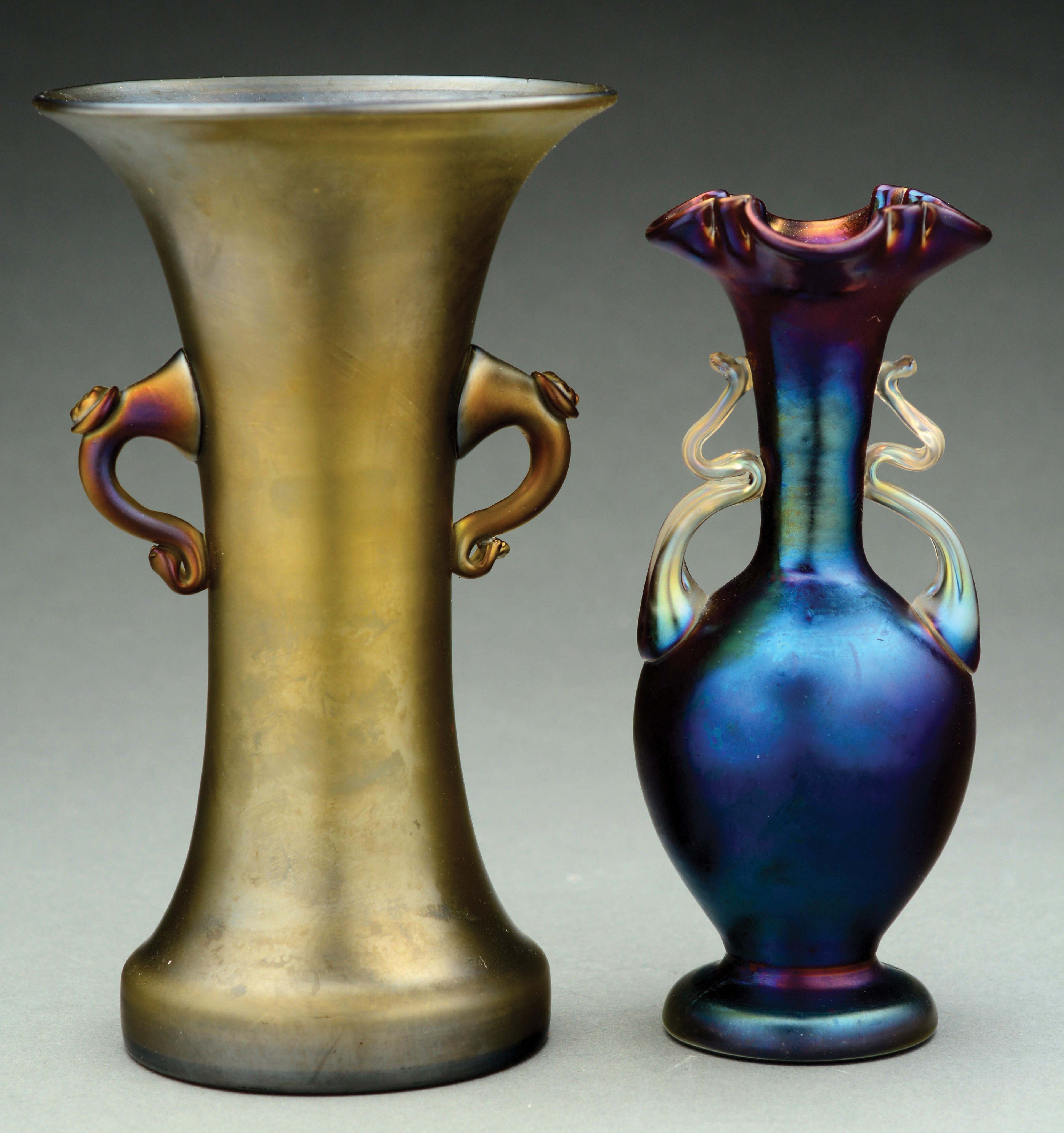 Lot Detail Two Loetz Art Glass Vases