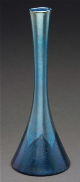 TIFFANY PULLED-FEATHER VASE.