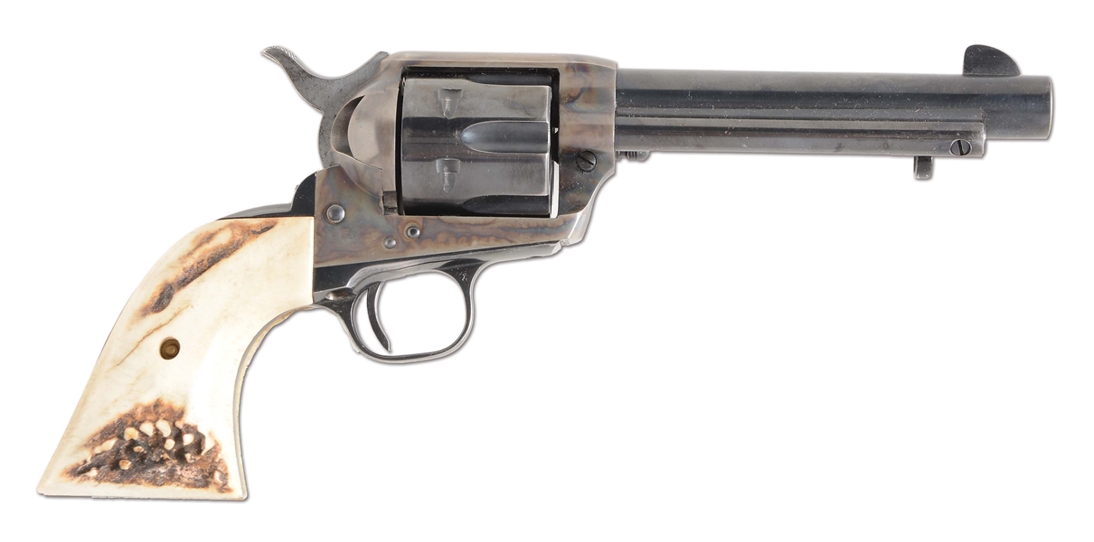 (C) COLT 2ND GENERATION SINGLE ACTION ARMY .45 REVOLVER (1957).