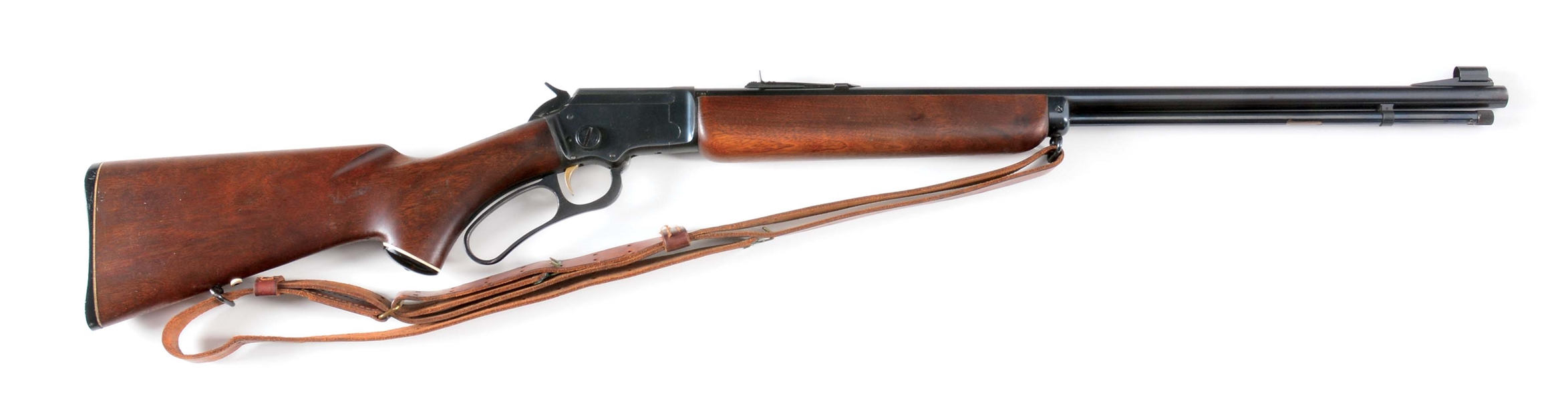 (C) BOXED MARLIN MODEL GOLDEN 39-A LEVER ACTION .22 RIFLE.