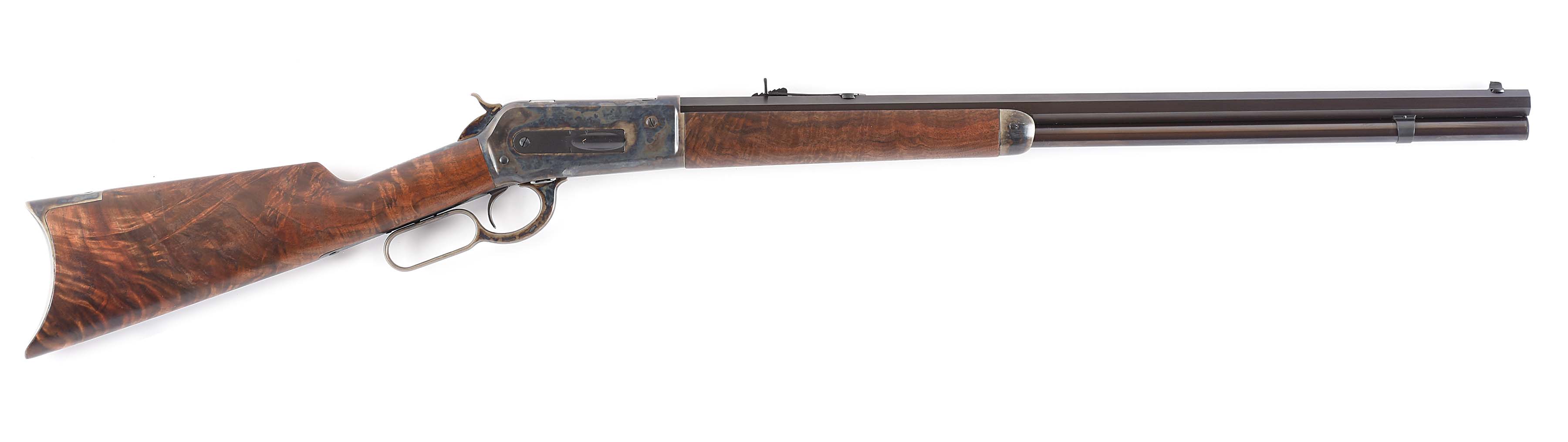 (C) winchester model 1886 .45-70 caliber lever action rifle (1918). 