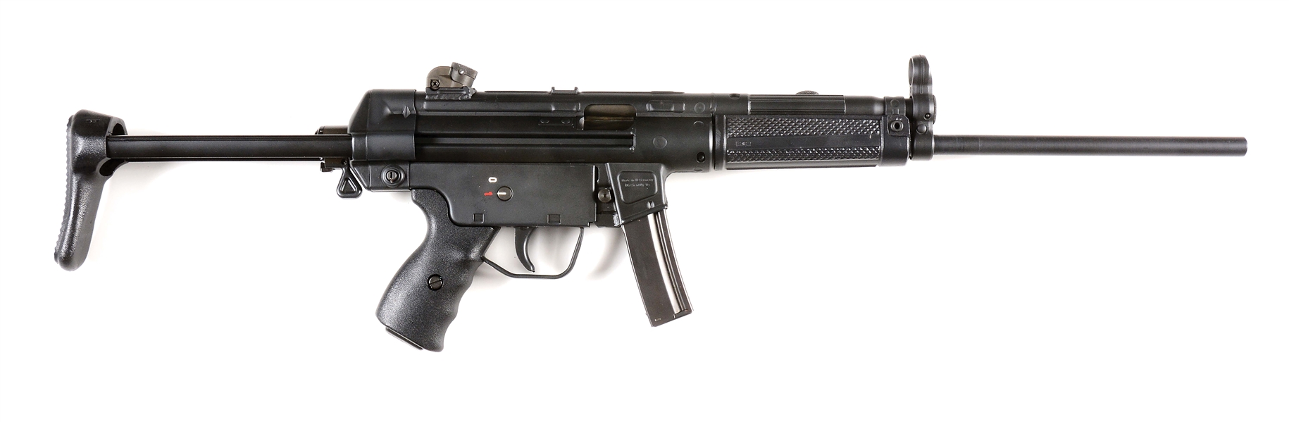 (M) A VERY GOOD PRE-BAN HECKLER & KOCH HK94A3 SEMI-AUTOMATIC RIFLE WITH EXTRA MAGAZINE AND MANUAL.