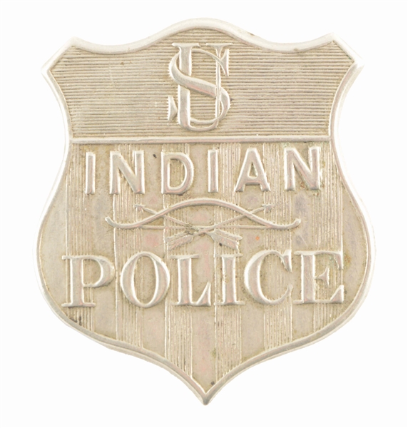U.S. INDIAN POLICE BADGE, CIRCA 1880-1895.