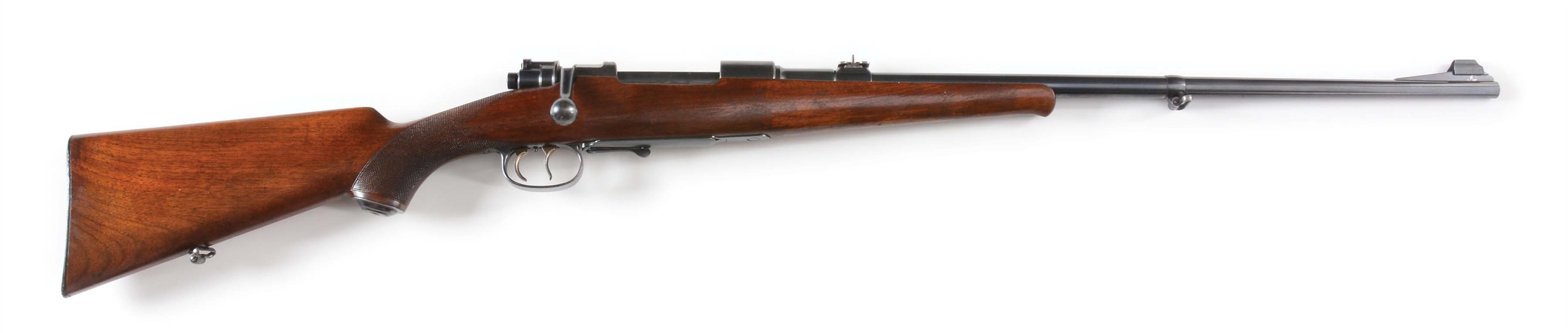 (C) FACTORY COMMERCIAL PRE-WAR MAUSER BOLT ACTION SPORTING RIFLE.