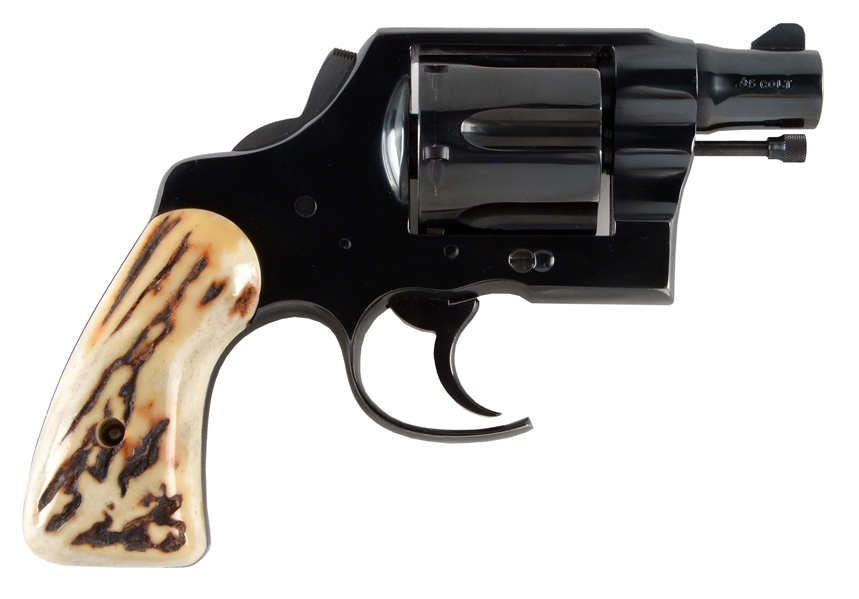 (C) FITZ STYLE COLT NEW SERVICE DOUBLE ACTION REVOLVER (1937)