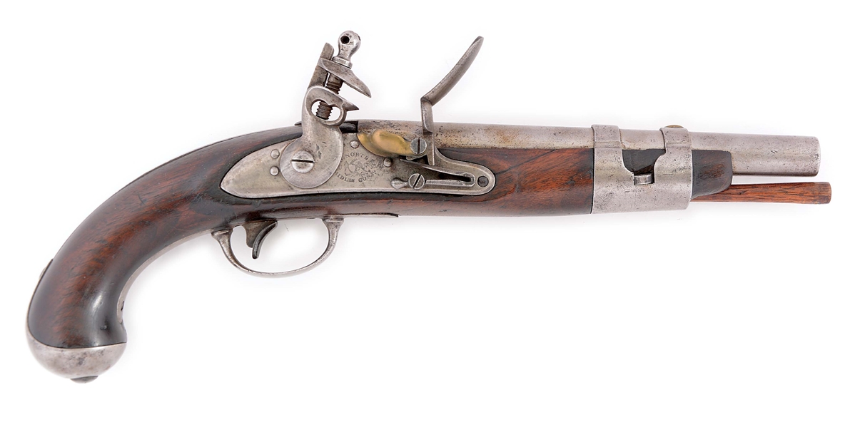 (A) A RARE AND DESIRABLE SOUTH CAROLINA MARKED US MODEL 1816 SINGLE SHOT MARTIAL PISTOL BY S. NORTH.