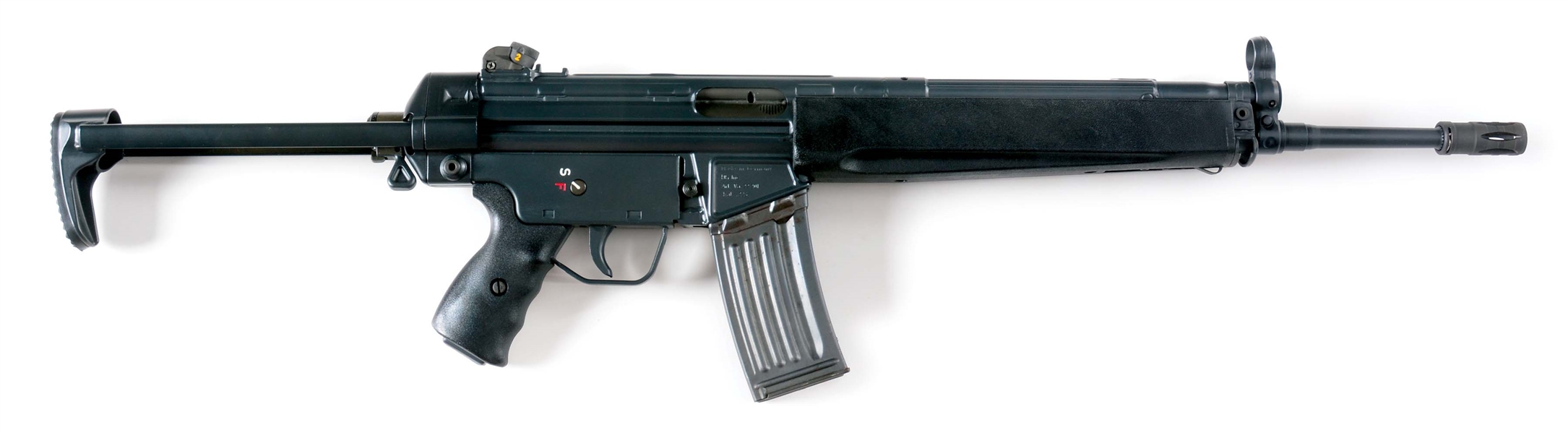 (M) PRE-BAN HECKLER & KOCH HK93 .223 WITH FACTORY COLLAPSIBLE STOCK (1980).
