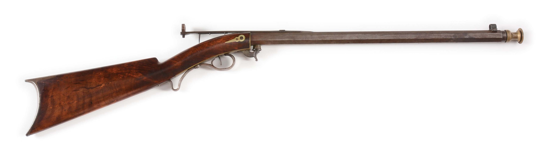 (A) MID-19TH CENTURY UNDER-HAMMER PERCUSSION BUGGY RIFLE BY TRYON.