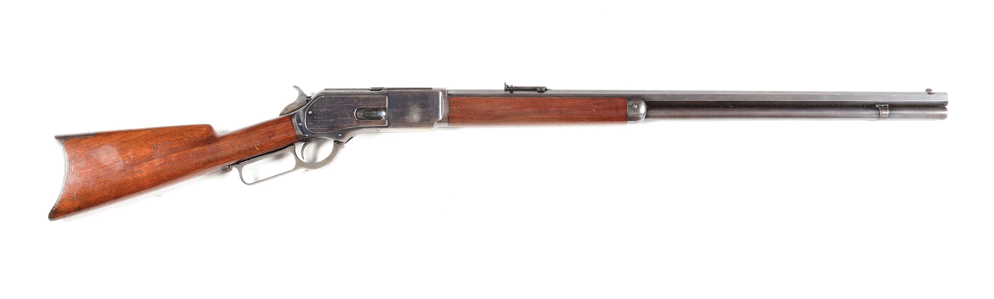 (A) SUPERIOR WINCHESTER 1876 LEVER ACTION RIFLE IN .45-75 (1885).