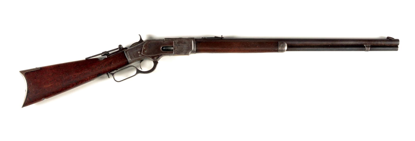 (A) 1ST MODEL WINCHESTER 1873 RIFLE.
