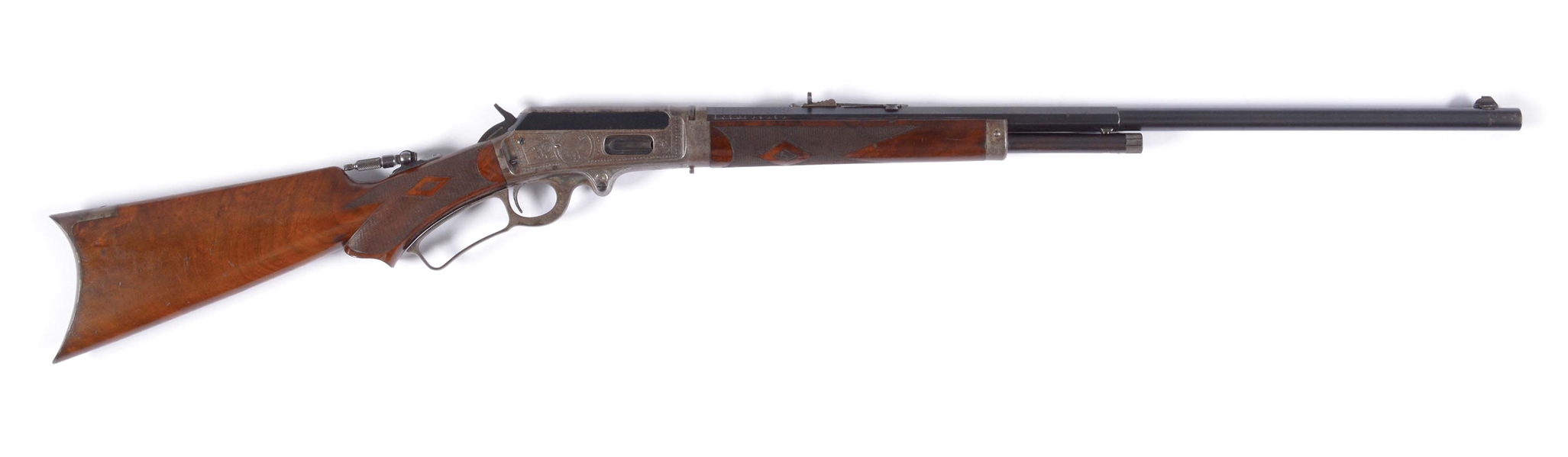 (A) DELUXE ENGRAVED MARLIN MODEL 1893 TAKEDOWN RIFLE.