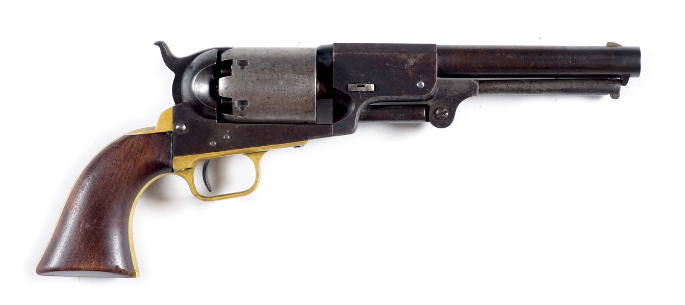 (A) GOOD CIVILIAN COLT 3RD MODEL DRAGOON SERIAL NUMBER 15387 FOR 1855.