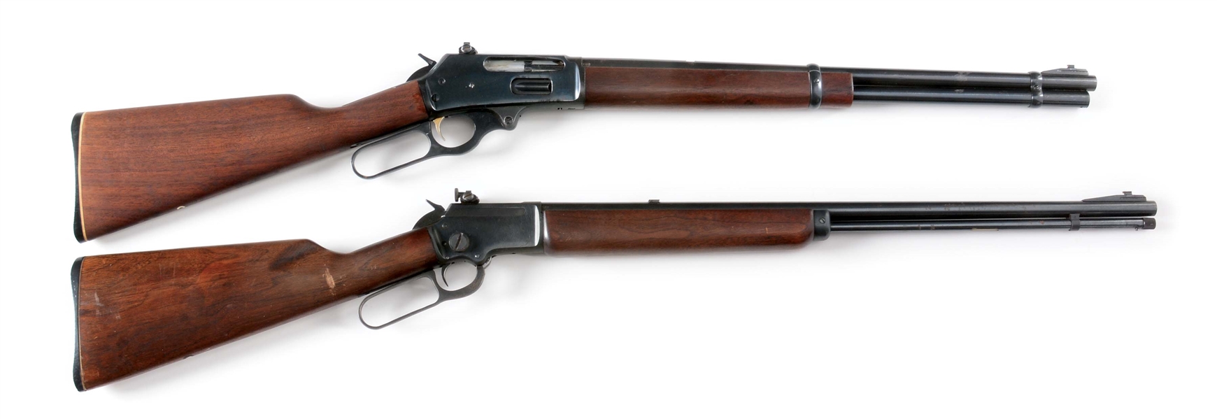 (C) TWO QUALITY MARLIN LEVER ACTION RIFLES