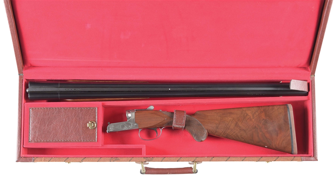 (M) WINCHESTER MODEL 23 "DUCKS UNLIMITED" SIDE BY SIDE SHOTGUN WITH CASE.