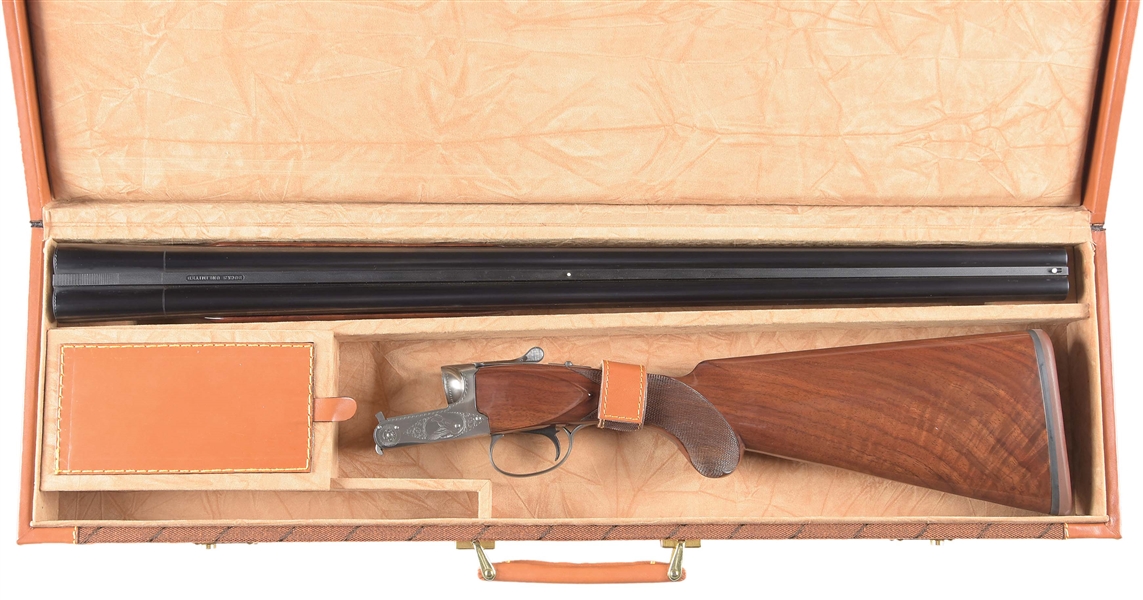 (M) WINCEHSTER MODEL 23 "DUCKS UNLIMITED" SIDE BY SIDE SHOTGUN WITH CASE 