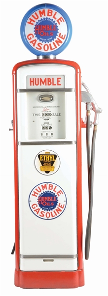 GILBARCO CALCO METER GAS PUMP RESTORED IN HUMBLE GASOLINE.