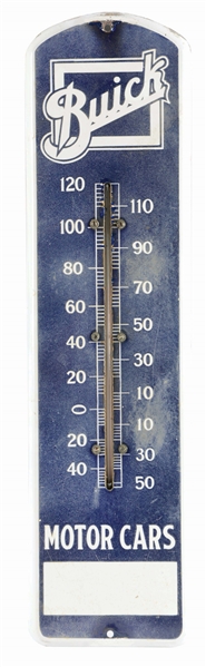 BUICK MOTOR CARS PORCELAIN THERMOMETER.