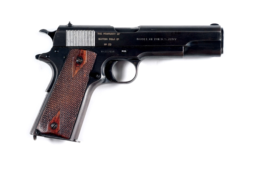 (C) RARE HIGH CONDITION COLT MODEL 1911 US ARMY STAMPED BRITISH ROLA (1918).