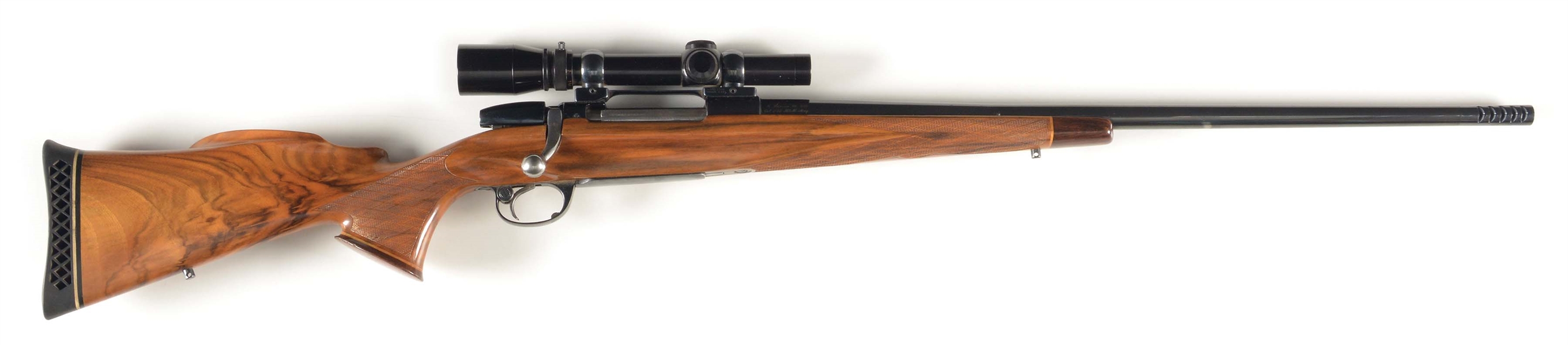 (M) H. LAMSON 98 CUSTOM BOLT ACTION RIFLE WITH SCOPE