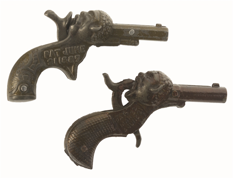 LOT OF 2: LATE 19TH CENTURY CAST-IRON CAP GUNS.
