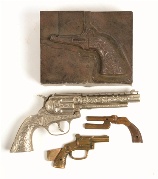 LOT OF 4: LATE 19TH - EARLY 20TH CENTURY CAP GUN MOLDS.