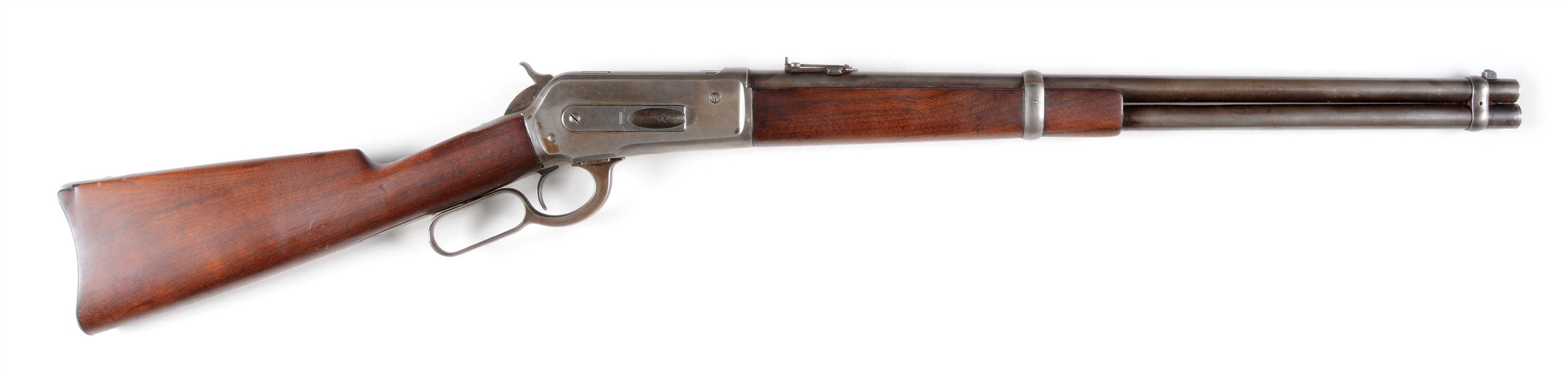 (A) WINCHESTER MODEL 1886 SADDLE RING CARBINE (1898).