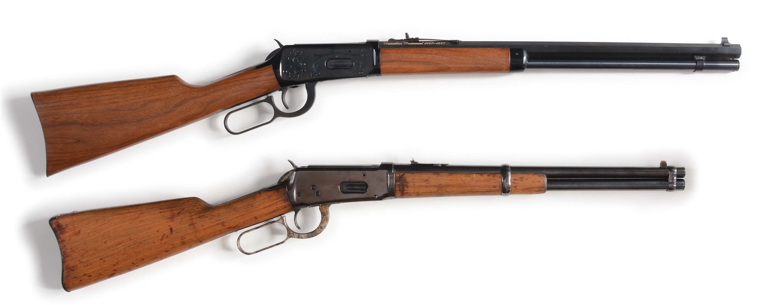 (C) TWO FINE WINCHESTER CLASSIC LEVER ACTION RIFLES.