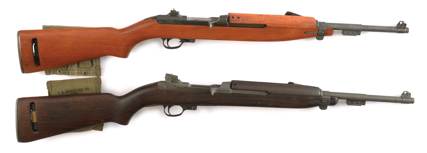 (C) LOT OF 2: IRWIN-PEDERSEN AND INLAND SEMI AUTOMATIC M1 CARBINES.