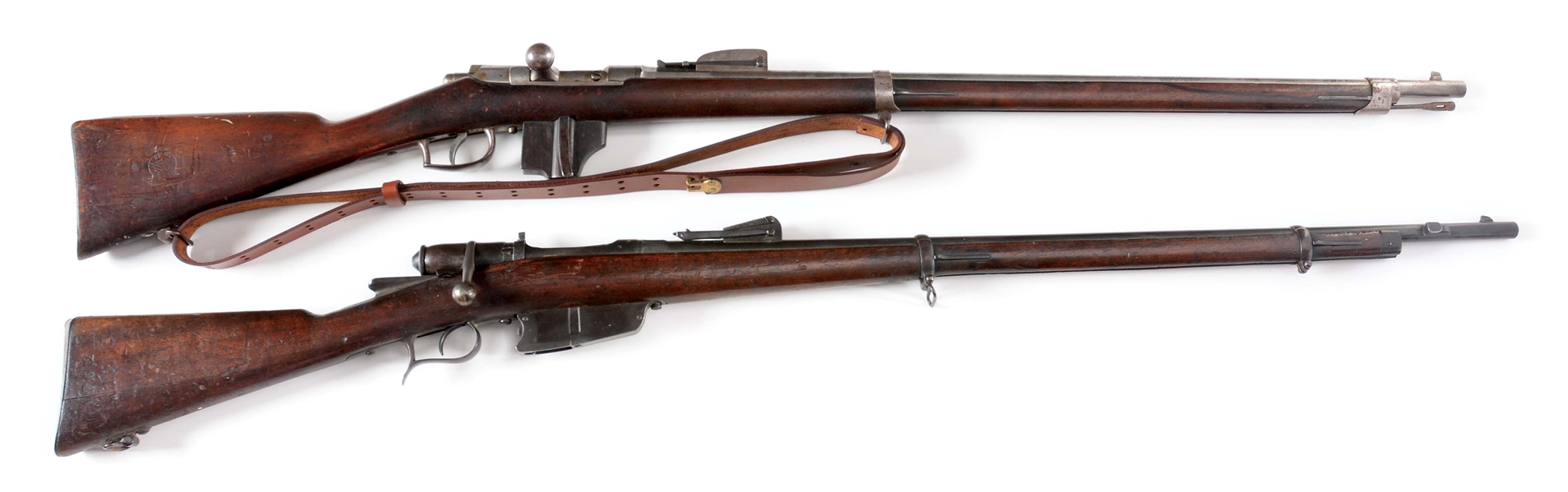 (A) LOT OF 2: DUTCH BEAUMONT AND ITALIAN 1891 BOLT ACTION RIFLES.
