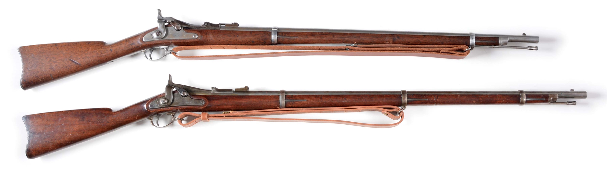 (A) LOT OF 2: SPRINGFIELD TRAPDOOR RIFLES.