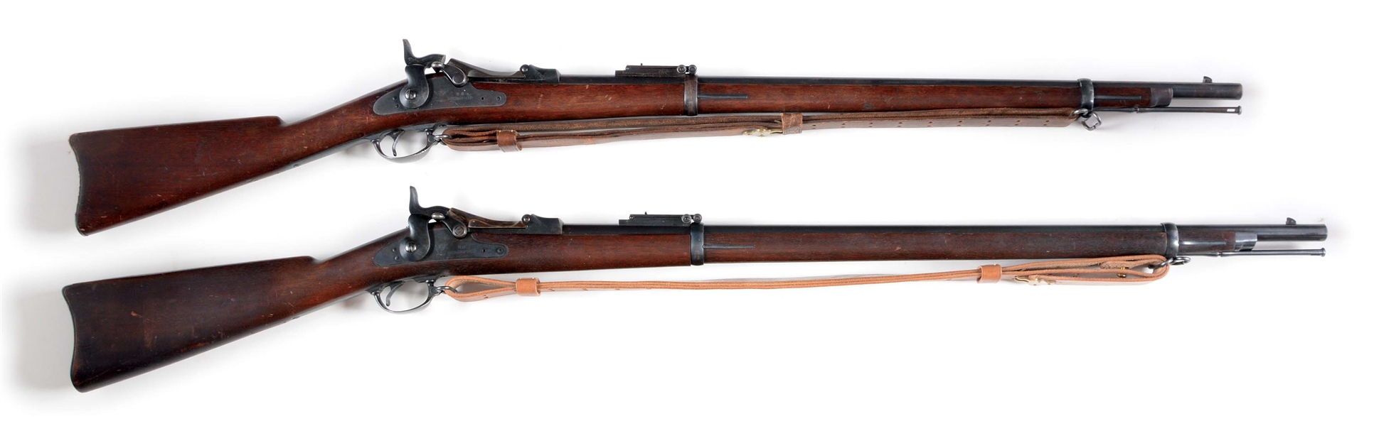 (A) LOT OF 2: SPRINGFIELD 1884 TRAPDOOR AND 1884 CADET TRAPDOOR RIFLE