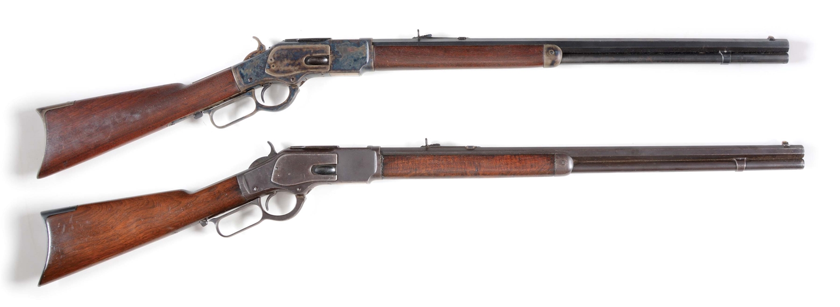(A) LOT OF 2: WINCHESTER 1873 LEVER ACTION RIFLES.