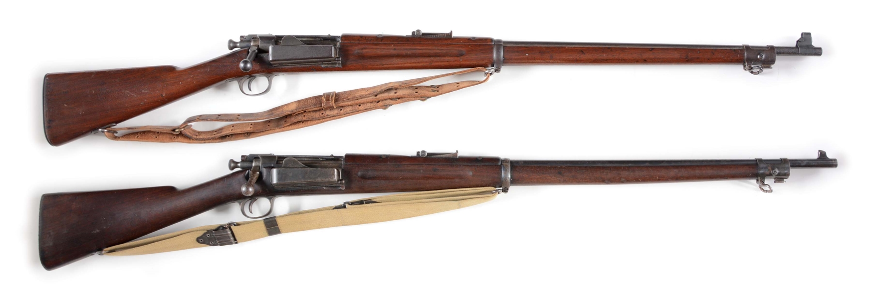 (C) LOT OF TWO: TWO US SPRINGFIELD KRAG MILITARY RIFLES