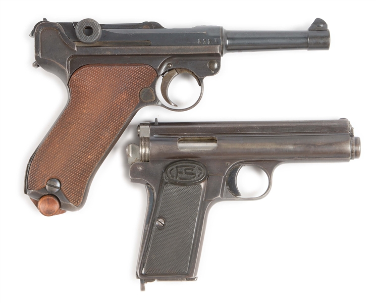 (C) LOT OF 2: LUGER & FROMMER STOP SEMI-AUTOMATIC PISTOLS.