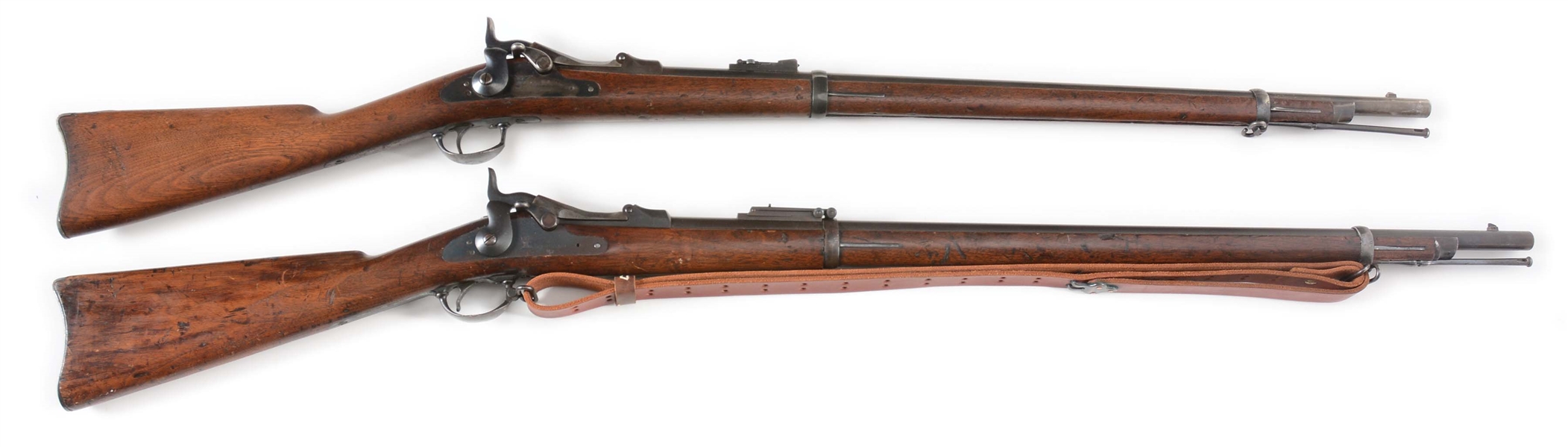 (A) LOT OF TWO: SPRINGFIELD TRAPDOOR RIFLES.