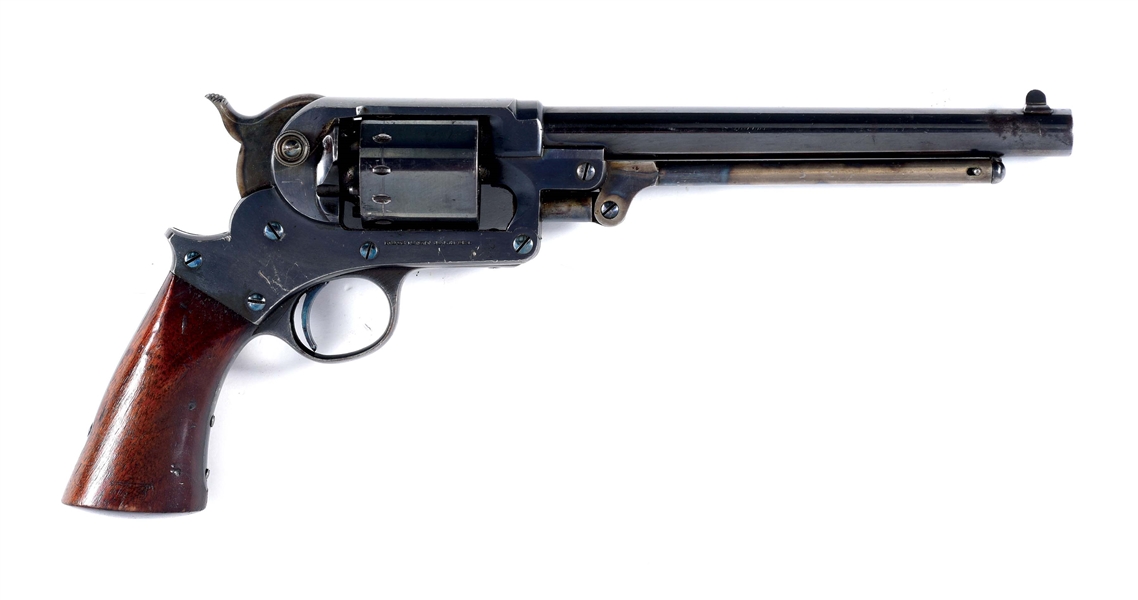 (A) A VERY FINE MODEL 1858 STARR SINGLE ACTION ARMY REVOLVER, RETAINING NEARLY ALL OF WHAT APPEARS TO BE ITS ORIGINAL FINISH.