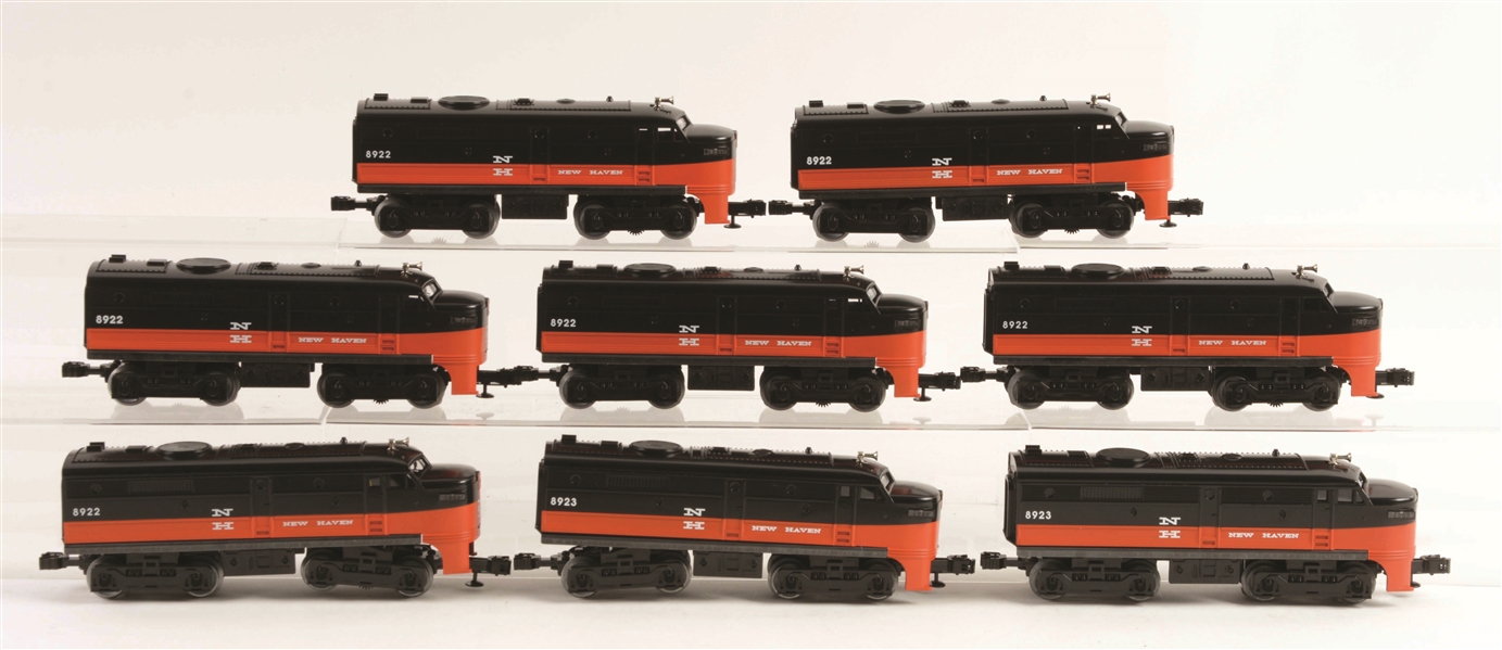 LOT OF 8: LIONEL NEW HAVEN ALCO A UNITS.
