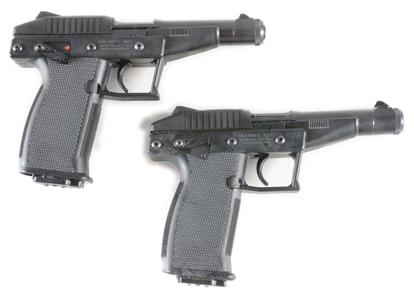 (M) LOT OF TWO: TWO GRENDEL P30 SEMI AUTOMATIC PISTOLS.