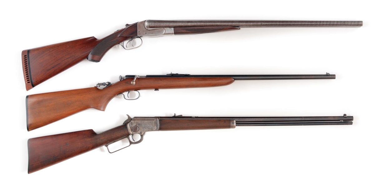 (C) LOT OF 3: QUALITY OLD FIREARMS - CLASSIC PRE-WAR TRIO.