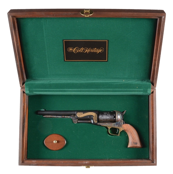 (A) COLT HERITAGE WALKER SECOND GENERATION PERCUSSION REVOLVER.