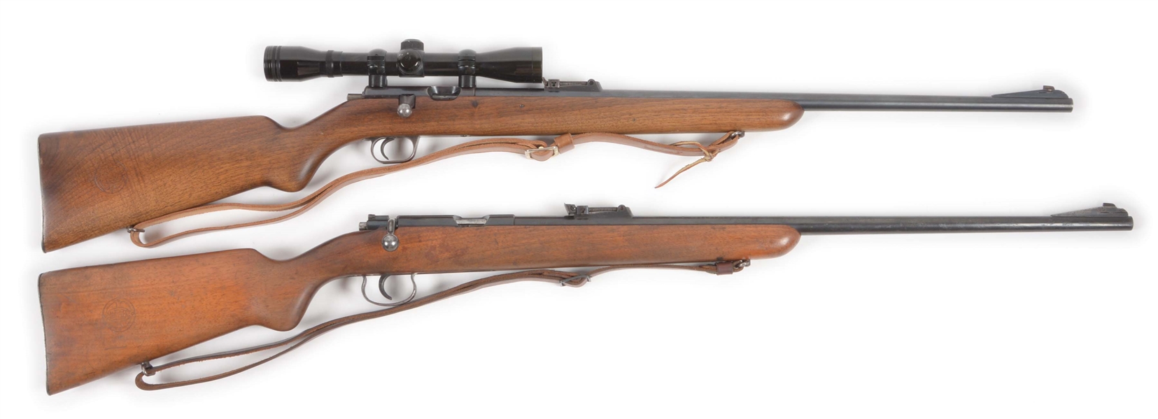 (C) LOT OF TWO: COLLECTORS LOT OF TWO MAUSER MODEL 420 & 350 .22 TRAINING RIFLES.