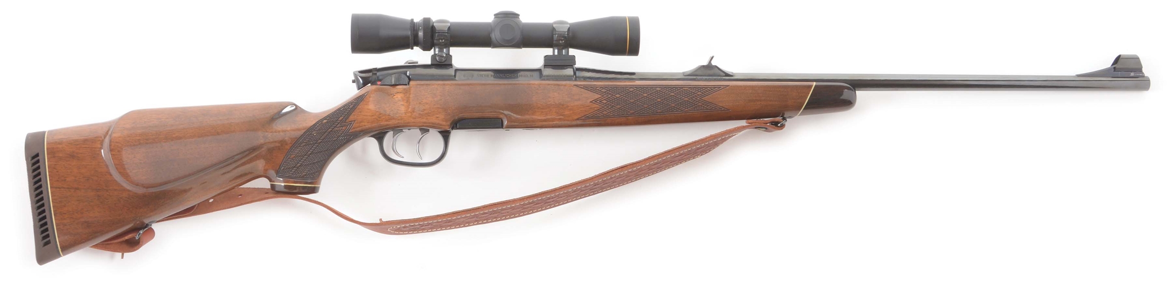 (M) LEFT HAND STEYR MODEL M BOLT ACTION RIFLE WITH LEUPOLD 2-7 SCOPE.