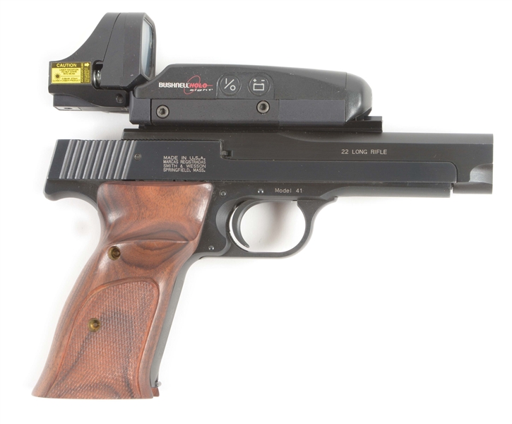 (M) SMITH & WESSON MODEL 41 SEMI-AUTOMATIC .22 TARGET PISTOL 