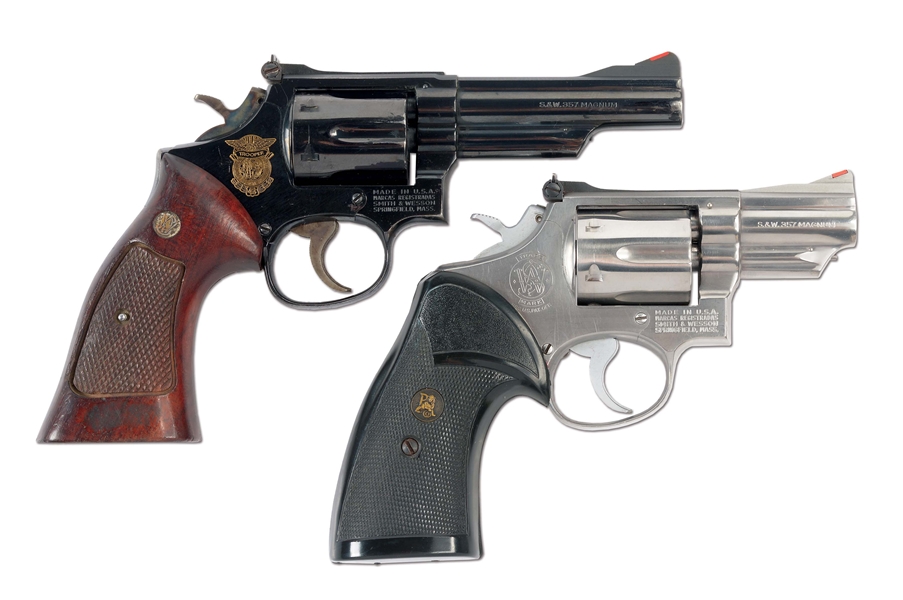 (M) COLLECTORS LOT OF TWO: SMITH & WESSON MODEL 66 AND 19 REVOLVERS.