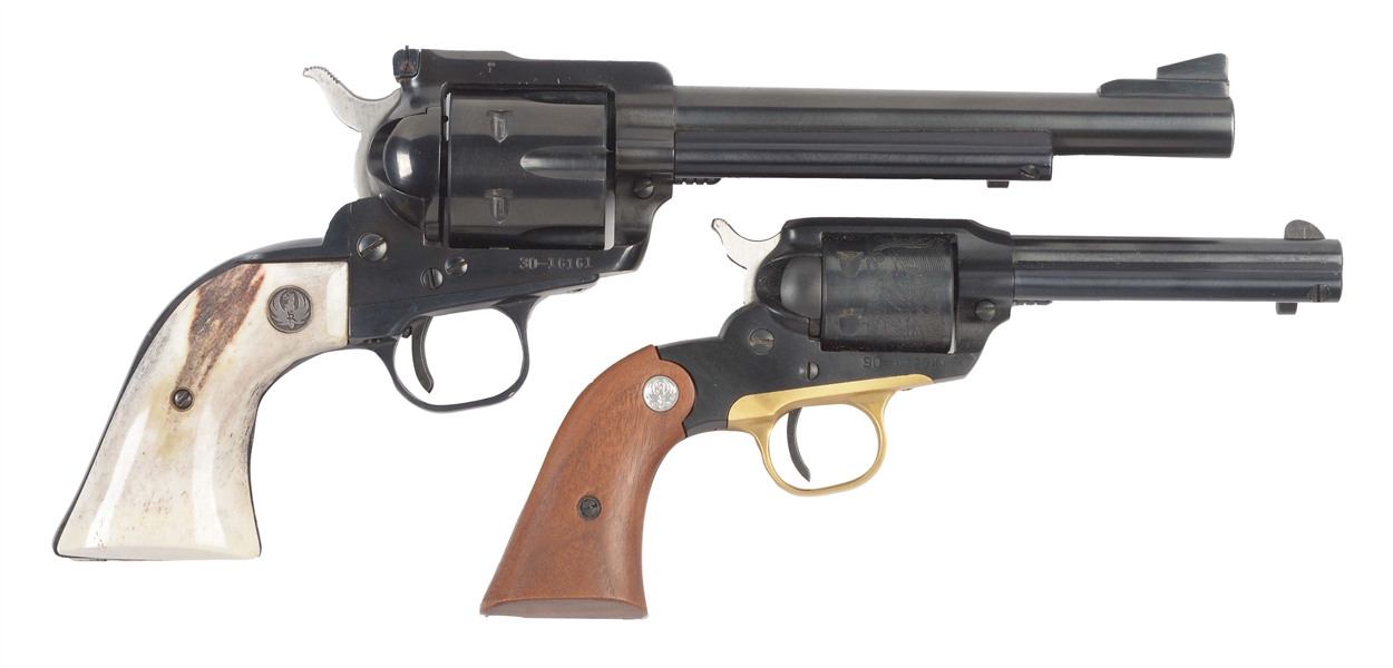 (M) COLLECTORS LOT OF TWO: THREE SCREW RUGER REVOLVERS