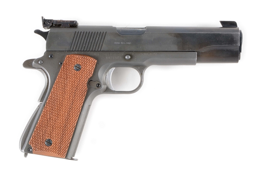 (C) NATIONAL MATCH 1911A1 SEMI-AUTOMATIC PISTOL ON REMINGTON FRAME WITH DRAKE MFG SLIDE.
