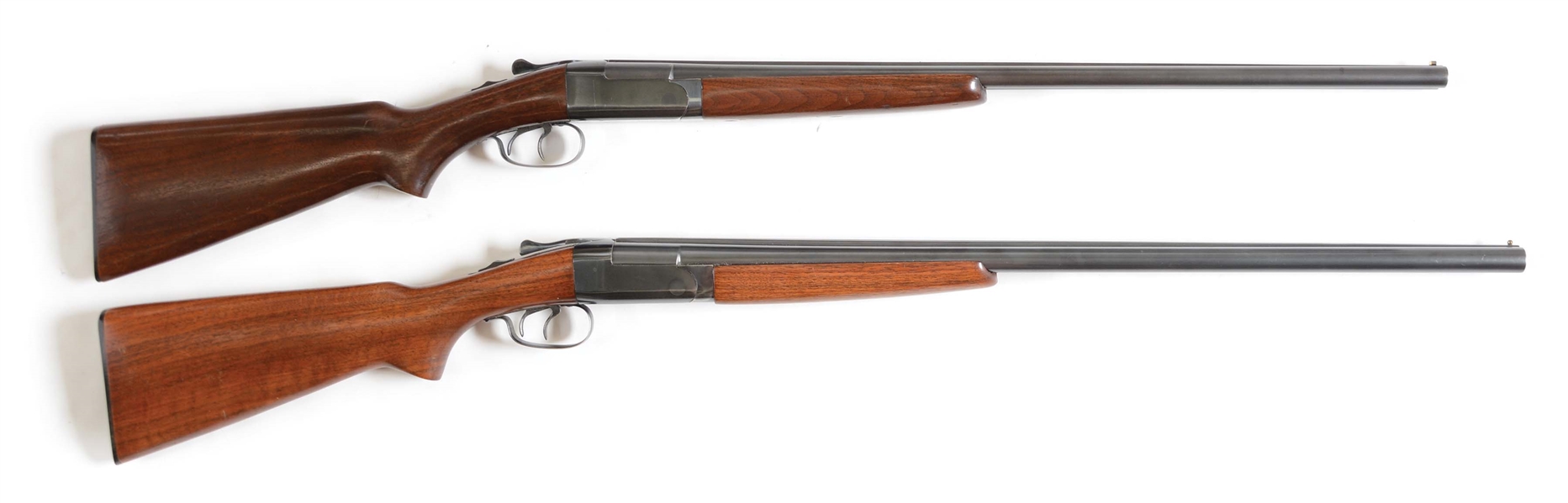 (C) LOT OF TWO: FINE SET OF POST-WAR WINCHESTER MODEL 24 SIDE BY SIDE SHOTGUNS - 20 & 12 BORE.